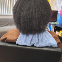 After hair assessment and major (& very necessary cut). 