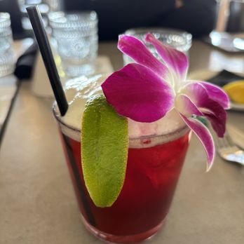Oak - Laguna Rita with lemon torched foam - New American Near Me - Laguna Beach, California Oak - Laguna Rita with lemon torched foam - New American Near Me - Laguna Beach, California