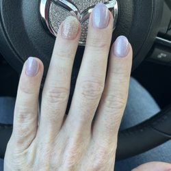 Angel Nails - Short a acrylic Lizzie McGuire movie vibes
