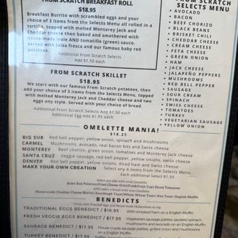From Scratch Restaurant - Menu 10-2025 - Breakfast & Brunch Near Me - Carmel, California From Scratch Restaurant - Menu 10-2025 - Breakfast & Brunch Near Me - Carmel, California