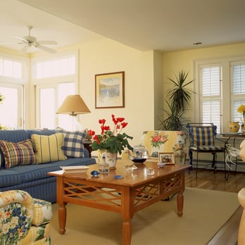 Susan Germini-Humble Interiors - A cheerful cottage beach living room - Interior Design Near Me Susan Germini-Humble Interiors - A cheerful cottage beach living room - Interior Design Near Me