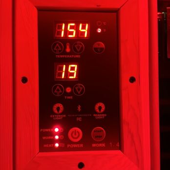 Core and Soul Studio - Infrared sauna with multicolored light therapy (red is my favorite) - Pilates Near Me - Houston, Texas