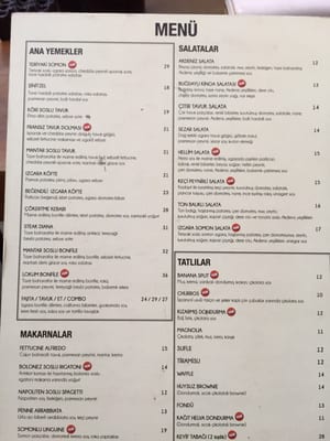 Menu photo 4 Moody's Cafe & Restaurant Istanbul, 34