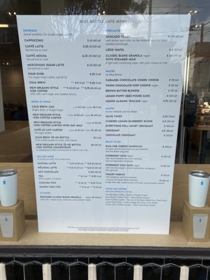 Menu photo 2 Blue Bottle Coffee - Pacific Heights San Francisco, CA Menu photo 2 Blue Bottle Coffee - Pacific Heights San Francisco, CA