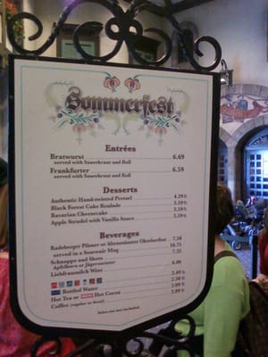 Menu photo 3 Sommerfest Lake Buena Vista, FL Menu photo 3 Sommerfest Lake Buena Vista, FL