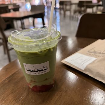 Baba's Coffee Corner - Strawberry cream matcha - Coffee & Tea Near Me - Orange, California
