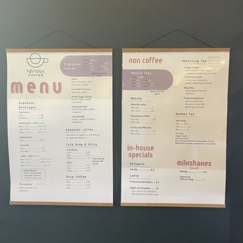 Niyyah Coffee - Menu - Coffee & Tea Near Me - Fishers, Indiana Niyyah Coffee - Menu - Coffee & Tea Near Me - Fishers, Indiana