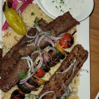 Greek Bistro - Combo plate beef and gyro - Greek Near Me - Glendale, California