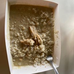 Thai green curry with chicken and rice