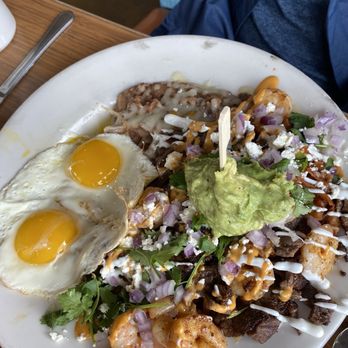 Omelette Factory Santee - surf and turf Chilaquiles - Breakfast & Brunch Near Me - Santee, California Omelette Factory Santee - surf and turf Chilaquiles - Breakfast & Brunch Near Me - Santee, California