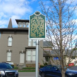 The Old Stone Barn Historical Marker - The Old Stone Barn Historical Marker, Marshall, MI,