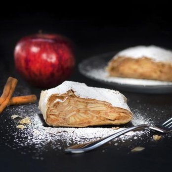 Little Austria - Traditional Apple Strudel - Desserts Near Me - Sterling, Virginia Little Austria - Traditional Apple Strudel - Desserts Near Me - Sterling, Virginia