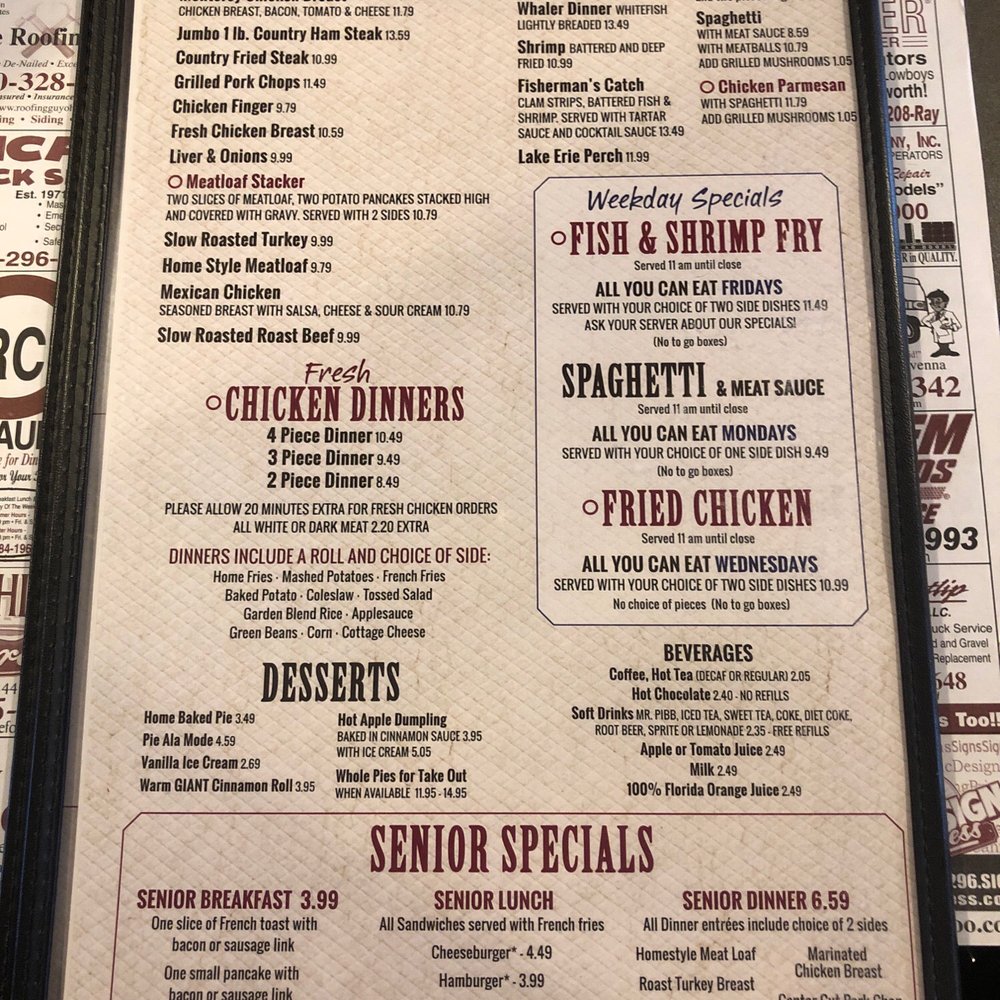 Circle Restaurant - Menu - Breakfast & Brunch Near Me - Deerfield, Ohio Circle Restaurant - Menu - Breakfast & Brunch Near Me - Deerfield, Ohio