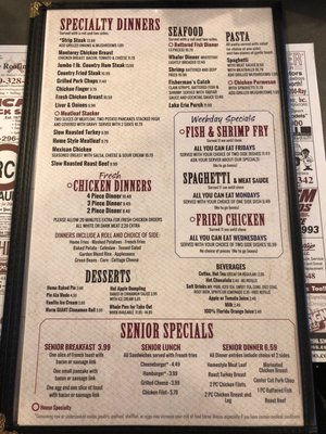 Menu photo 6 Circle Restaurant Deerfield, OH