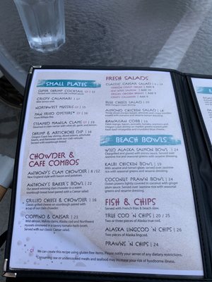Menu photo 8 Anthony's Beach Cafe Edmonds, WA