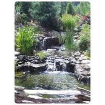 Aquatec Ponds - a small pond with a waterfall - Aquarium Services Near Me - Ann Arbor, Michigan