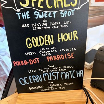 Dots Spot - Special drink menu - Coffee & Tea Near Me - Cayucos, California Dots Spot - Special drink menu - Coffee & Tea Near Me - Cayucos, California