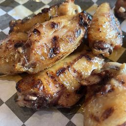 Grilled Chicken Wings with Lemongrass glaze , it's come with more wings but I ate some before I took the photo Grilled Chicken Wings with Lemongrass glaze , it's come with more wings but I ate some before I took the photo 