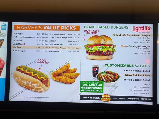 Menu photo 2 Harvey's Hamilton, ON