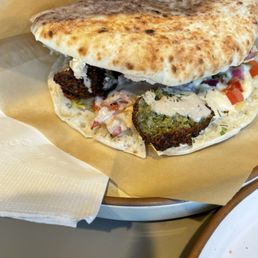 Chickpea and Herb Falafel Pita