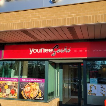 Younee Sushi - the front of a restaurant - Sushi Bars Near Me - Whitby, Ontario Younee Sushi - the front of a restaurant - Sushi Bars Near Me - Whitby, Ontario