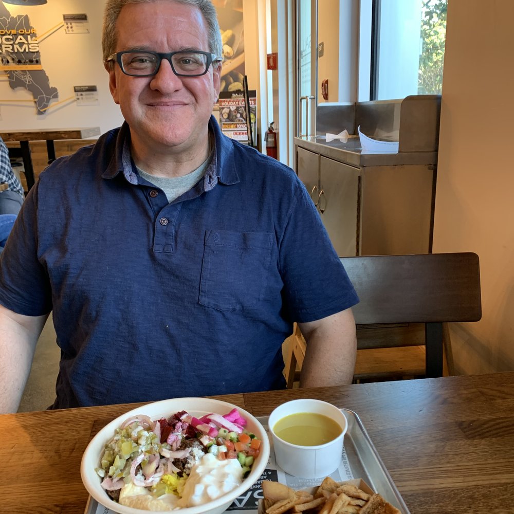 SAJJ Mediterranean - Falafel bowl, soup, and hummus & fresh pita chips - Mediterranean Near Me - Sunnyvale, California SAJJ Mediterranean - Falafel bowl, soup, and hummus & fresh pita chips - Mediterranean Near Me - Sunnyvale, California