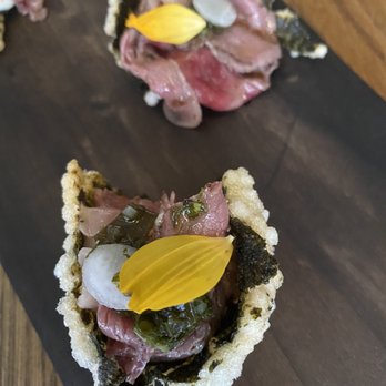 Hestia - Wagu Carpaccio - New American Near Me - Austin, Texas Hestia - Wagu Carpaccio - New American Near Me - Austin, Texas