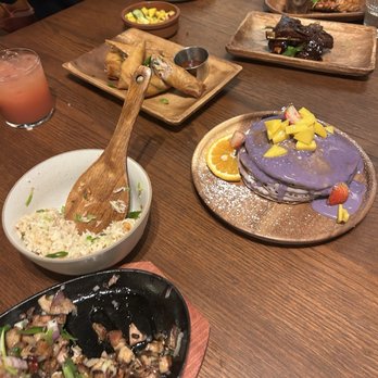 Tropa - ube pancakes, sisig, garlic rice, lumpia, adobo ribs - Filipino Near Me - Lafayette, California Tropa - ube pancakes, sisig, garlic rice, lumpia, adobo ribs - Filipino Near Me - Lafayette, California