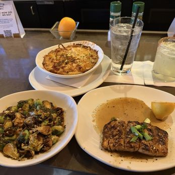 Bonefish Grill - Kung Pao Brussel Sprouts, Bourbon Glazed Salmon, potato's au gratin - Seafood Near Me - Augusta, Georgia Bonefish Grill - Kung Pao Brussel Sprouts, Bourbon Glazed Salmon, potato's au gratin - Seafood Near Me - Augusta, Georgia