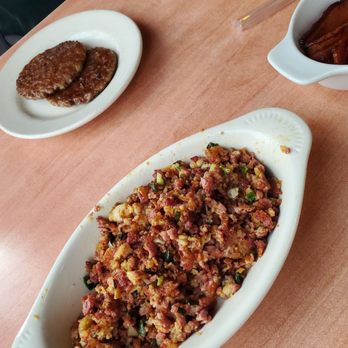 Biscuits - Side of corned beef hash and side of sausage patties. - Breakfast & Brunch Near Me - Phoenix, Arizona