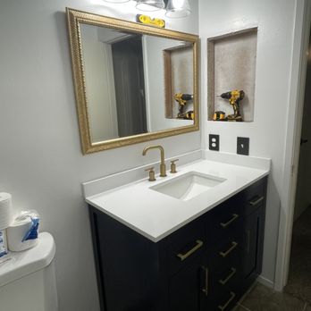 Transformation Painting - after I installed the vanity and other things. - Painters Near Me