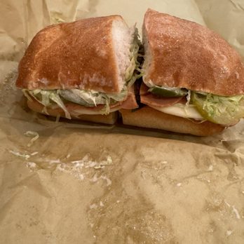 Salumi - Grinder. Not a fan of the ciabatta bread...not very flavorful which is surprising for a sandwich shop. - Italian Near Me - Seattle, Washington Salumi - Grinder. Not a fan of the ciabatta bread...not very flavorful which is surprising for a sandwich shop. - Italian Near Me - Seattle, Washington