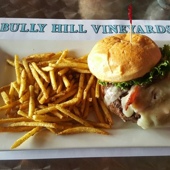 Bully Hill Vineyards - The bacon cheddar prime burger. YUM! - Wineries Near Me - Hammondsport, New York Bully Hill Vineyards - The bacon cheddar prime burger. YUM! - Wineries Near Me - Hammondsport, New York