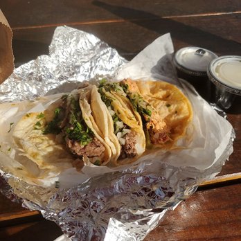 Papi's Rapido - Steak, chicken, and barbacoa. Wish they came out faster but they taste good. - Tacos Near Me - Lexington, Kentucky