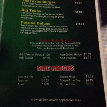 Petrina Taps & Billiards - the menu - Pool Halls Near Me - Ajax, Ontario Petrina Taps & Billiards - the menu - Pool Halls Near Me - Ajax, Ontario