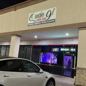 Quan Gi Restaurant Noodle & Sandwich & Boba - Storefront. Still saying coming soon. - Seafood Near Me - Houston, Texas Quan Gi Restaurant Noodle & Sandwich & Boba - Storefront. Still saying coming soon. - Seafood Near Me - Houston, Texas