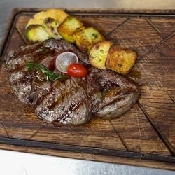 Twin Door Tavern - Grilled Ribeye Steak with Roasted Potatoes