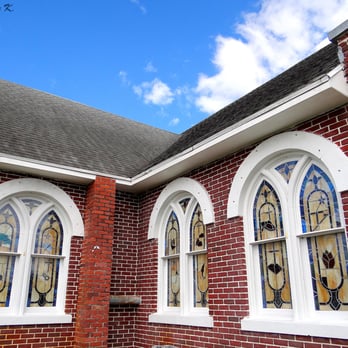 First Methodist Episcopal Church - The stained glass windows. - Churches Near Me - Okeechobee, Florida