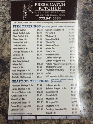 Menu photo 6 Fresh Catch Fish & Seafood Chicago, IL Menu photo 6 Fresh Catch Fish & Seafood Chicago, IL