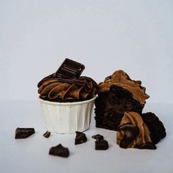 Triple chocolate cupcake