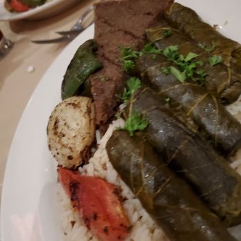 Byblos Restaurant - Rolled stuffed grape leaves, kibbee and rice - Lebanese Near Me - Norwood, Massachusetts Byblos Restaurant - Rolled stuffed grape leaves, kibbee and rice - Lebanese Near Me - Norwood, Massachusetts