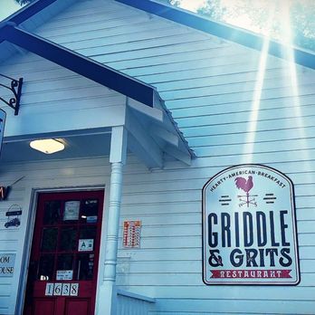 Griddle & Grits - Outside the Griddle & Grits diner! A breakfast diner converted out of an old one room school house! Talk about charm?!? - Breakfast & Brunch Near Me - Port Royal, South Carolina Griddle & Grits - Outside the Griddle & Grits diner! A breakfast diner converted out of an old one room school house! Talk about charm?!? - Breakfast & Brunch Near Me - Port Royal, South Carolina