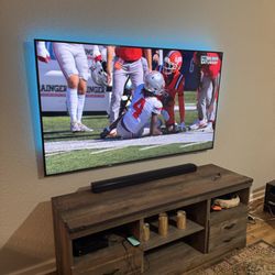 Mr Right TV Mounting - Full motion mount with the wires concealed within the drywall.