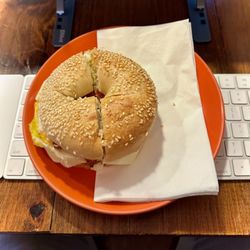 J & L Coffeehouse - Bacon Egg & Cheese Bagel