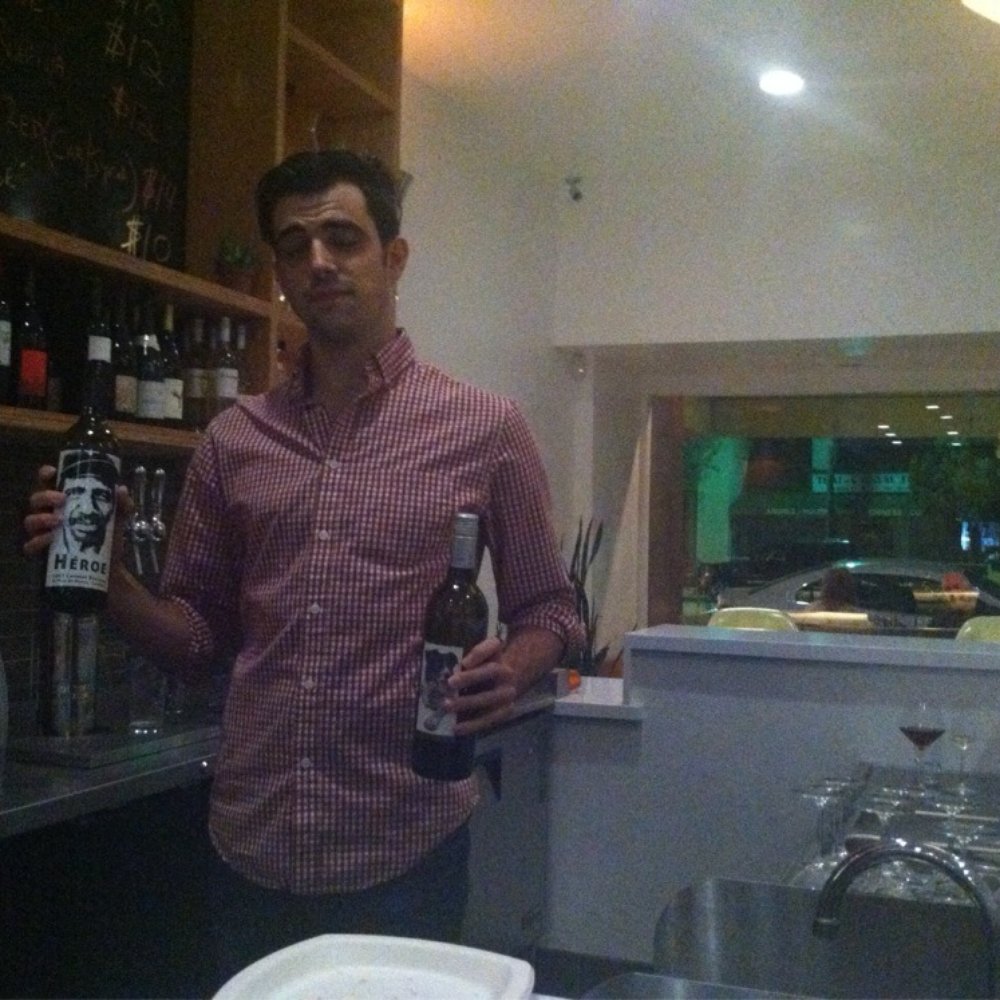 Spin the Bottle Wine Studio - Scott serving wine... - Wine Bars Near Me - Toluca Lake, California