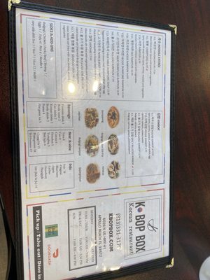 Menu photo 6 K Bop Box Apollo Beach, FL