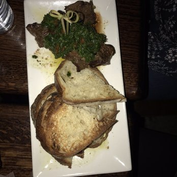 DiWine - Filet mignon sliders topped with kale with a side of toasted points - Wine Bars Near Me - Astoria, New York
