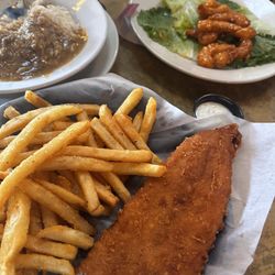 Sign of the Horse - Gumbo, bang bang shrimp and one large fish w/ff.