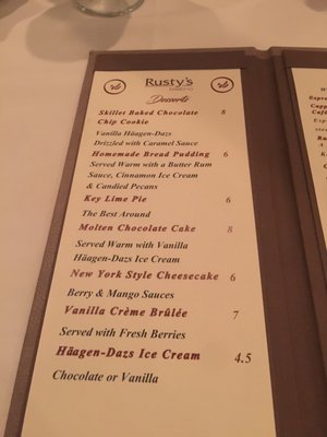 Menu photo 4 Rusty's Bistro Clearwater Beach, FL