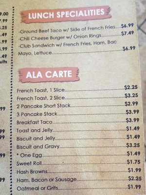 Menu photo 2 Donuts And Breakfast Giddings, TX